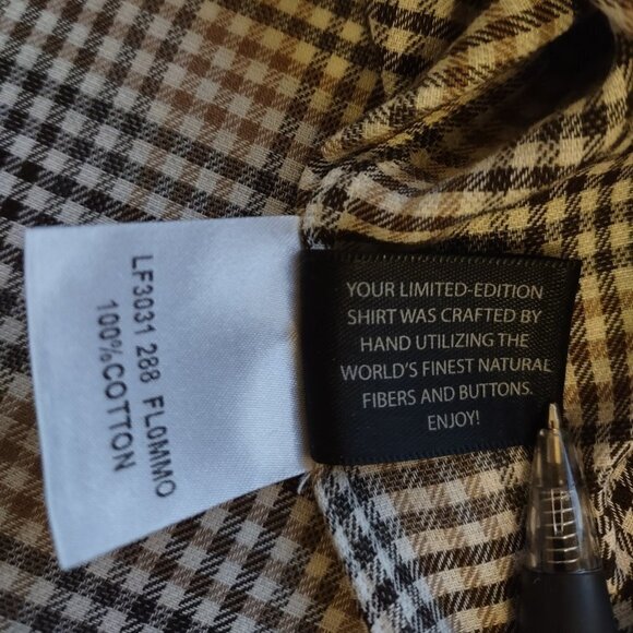 Calder Carmel Limited Edition Mens Button Up Plaid Shirt Business Casual Medium - Picture 11 of 11